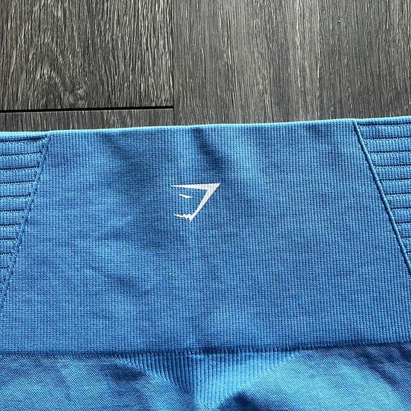 Gymshark Energy+ Seamless Cropped Leggings ✧ Malibu Blue ✧ Size S - Picture 4 of 5